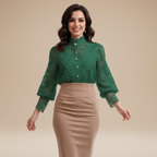 Anita | Blusa Ricamata da Donna con Dettagli Preziosi