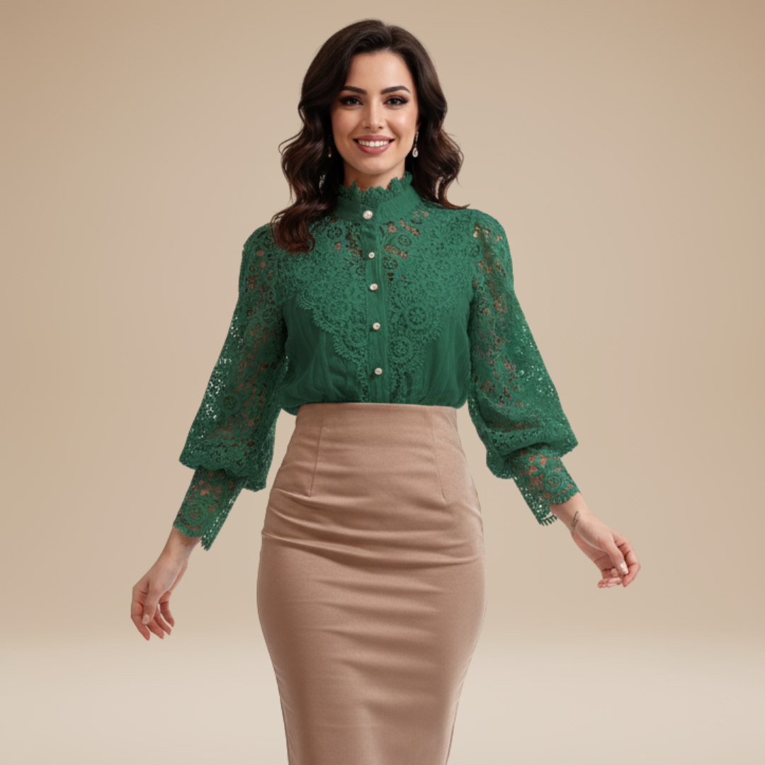 Anita | Blusa Ricamata da Donna con Dettagli Preziosi