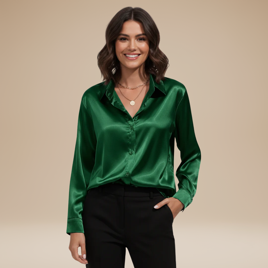 Camicia Clara in Satin: Eleganza Chic e Stile Raffinato