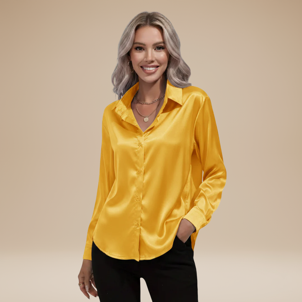 Camicia Clara in Satin: Eleganza Chic e Stile Raffinato