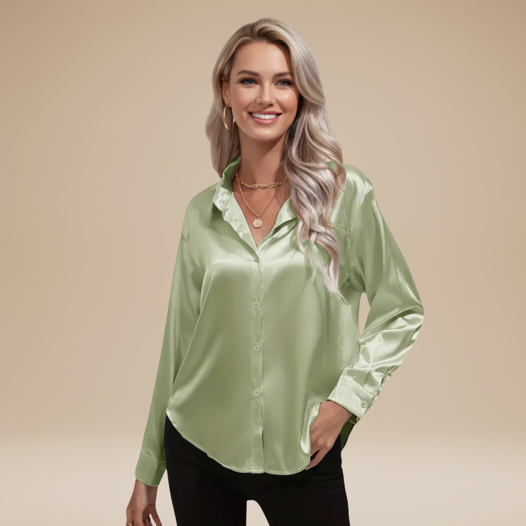 Camicia Clara in Satin: Eleganza Chic e Stile Raffinato