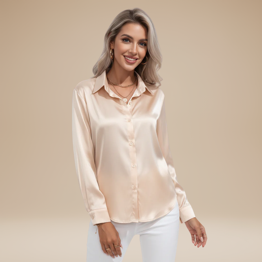 Camicia Clara in Satin: Eleganza Chic e Stile Raffinato