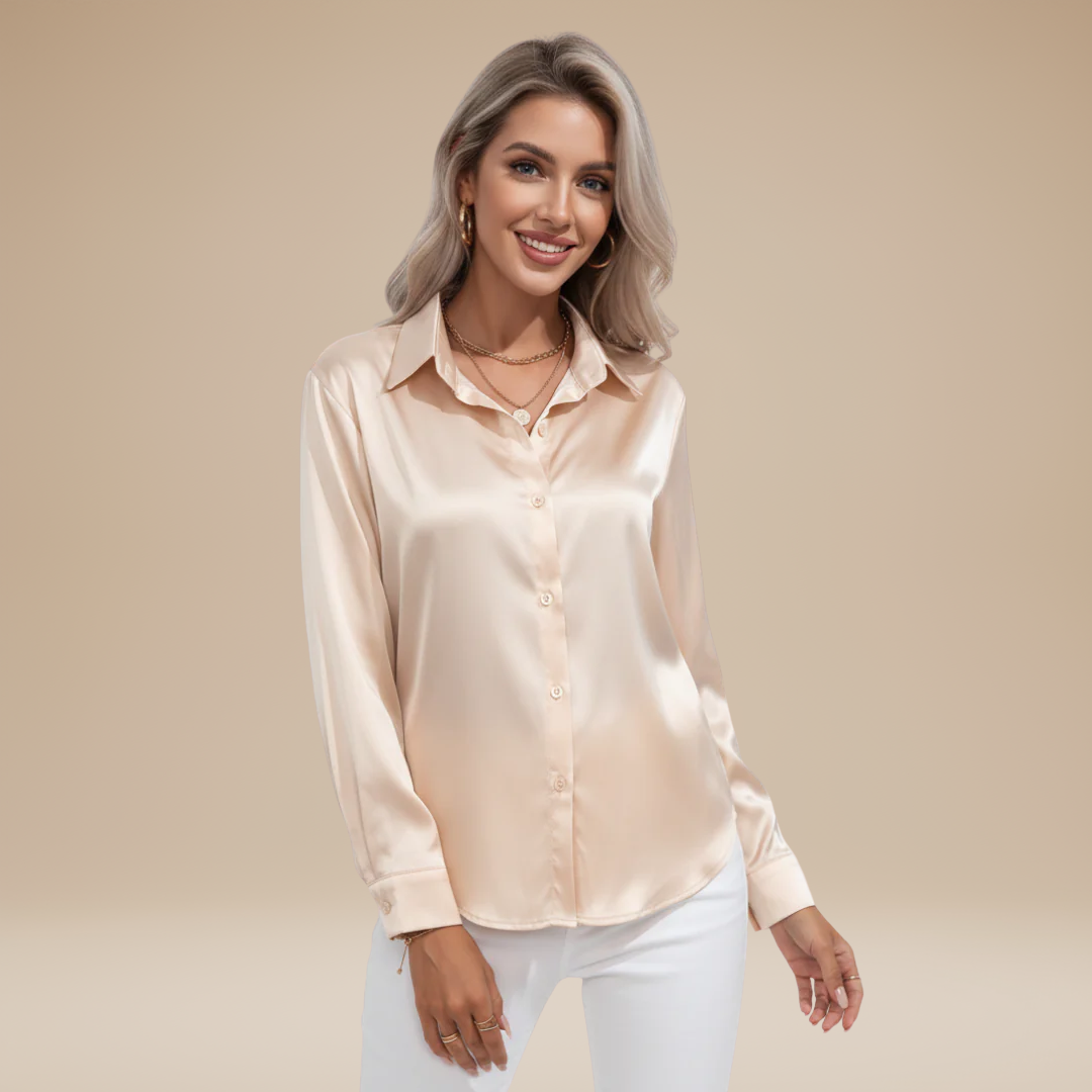 Camicia Clara in Satin: Eleganza Chic e Stile Raffinato