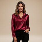 Camicia Clara in Satin: Eleganza Chic e Stile Raffinato