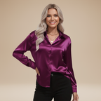 Camicia Clara in Satin: Eleganza Chic e Stile Raffinato