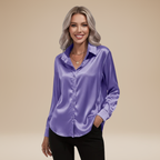 Camicia Clara in Satin: Eleganza Chic e Stile Raffinato