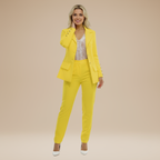 Evelina | Completo Elegante Donna Blazer e Pantaloni dal Taglio Lineare