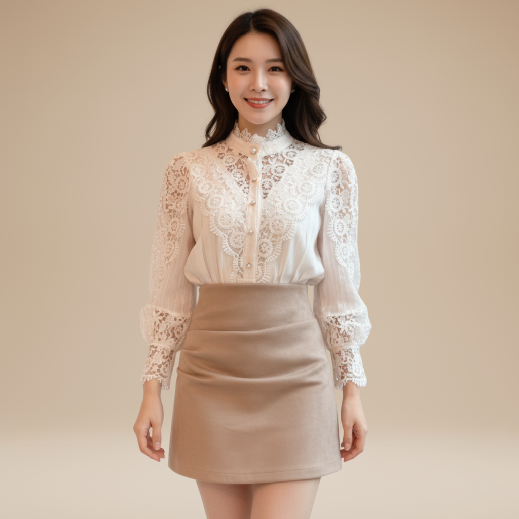 Anita | Blusa Ricamata da Donna con Dettagli Preziosi