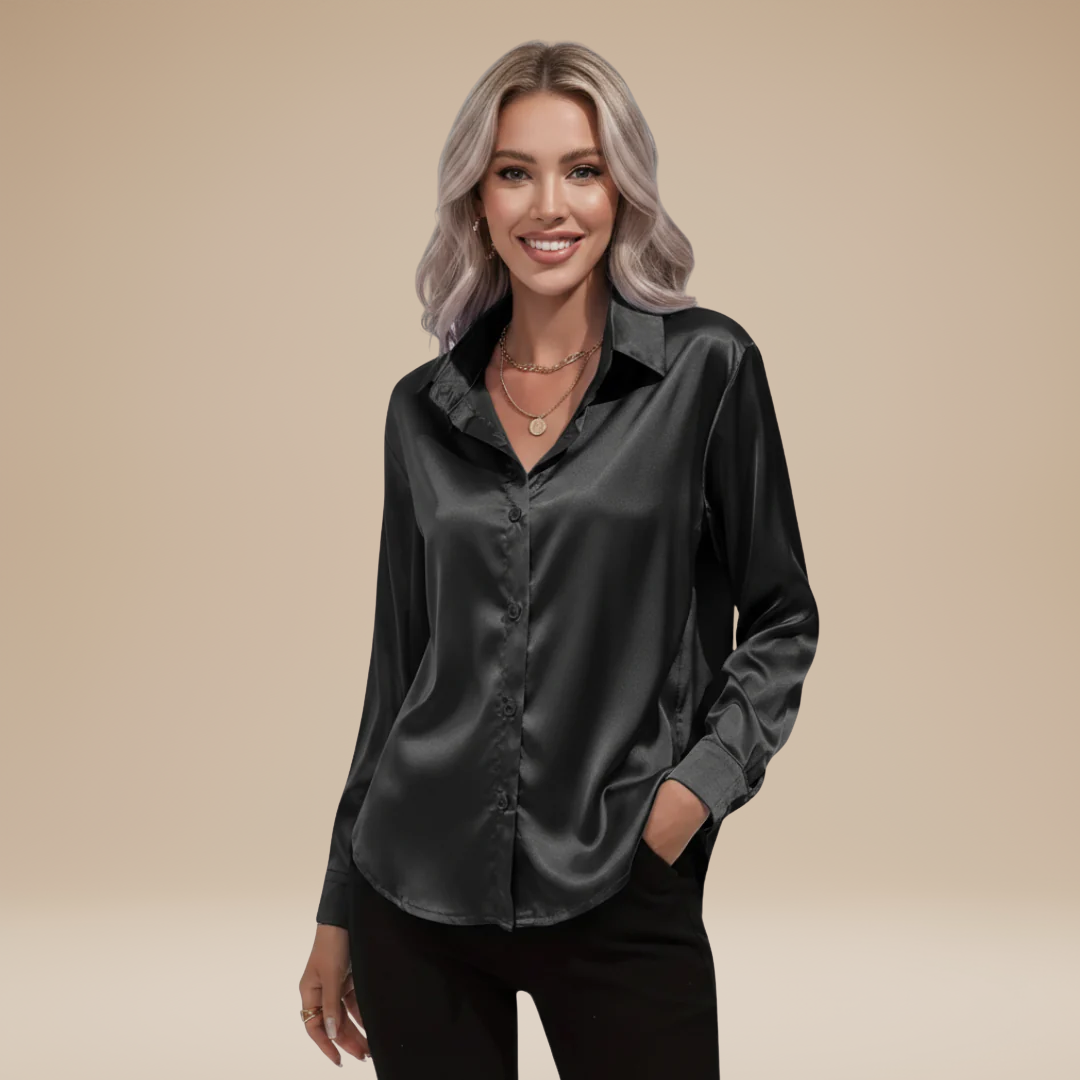 Camicia Clara in Satin: Eleganza Chic e Stile Raffinato