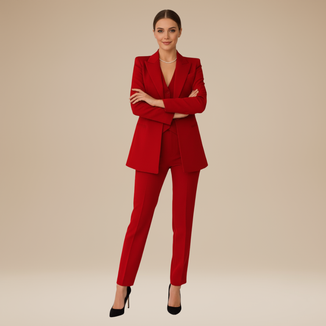 Teresa | Elegante Tailleur 3 Pezzi Sartoriale da Donna