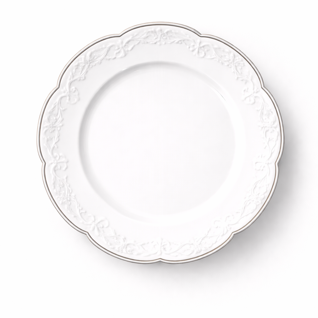 Piatto Piano Vespari Heritage con Bordo in Rilievo