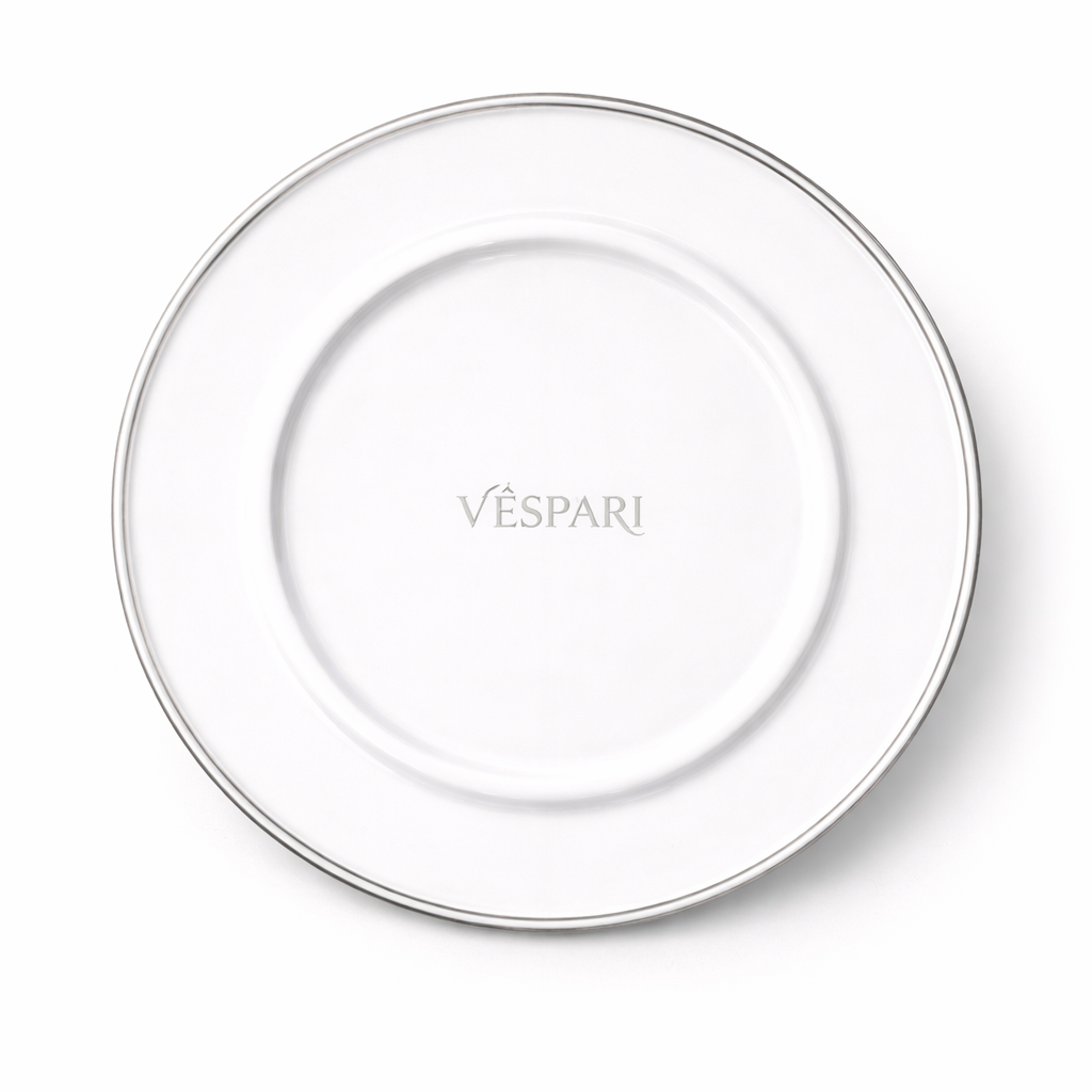 Piatto Piano Vespari “Fiori d’Argento”