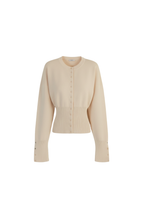 Cardigan Cropped Aderente da Donna con Bottoni