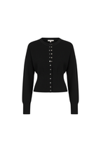 Cardigan Cropped Aderente da Donna con Bottoni