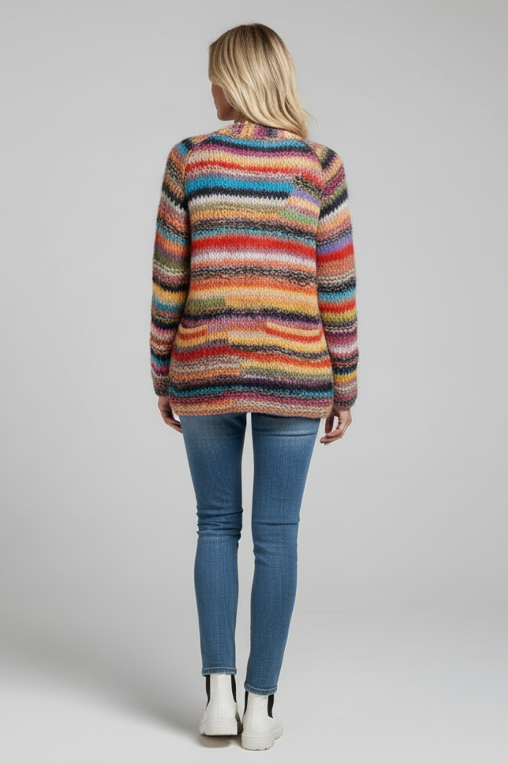 Cardigan in Maglia da Donna Aperto sul Davanti