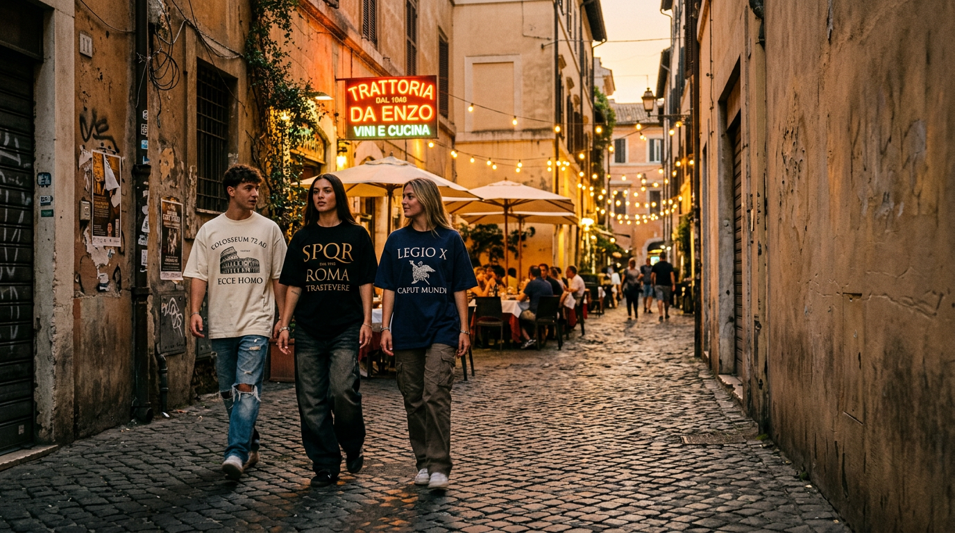Vespari Street — t-shirt streetwear nelle vie di Roma