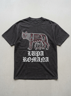 T-Shirt Streetwear "Lupa Romana" — Antracite Oversize – fronte