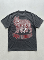 T-Shirt Streetwear "Lupa Romana" — Antracite Oversize – retro